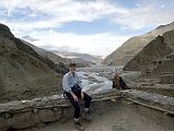 212 Jerome Ryan On Kagbeni Gompa Roof With View Towards Upper Mustang